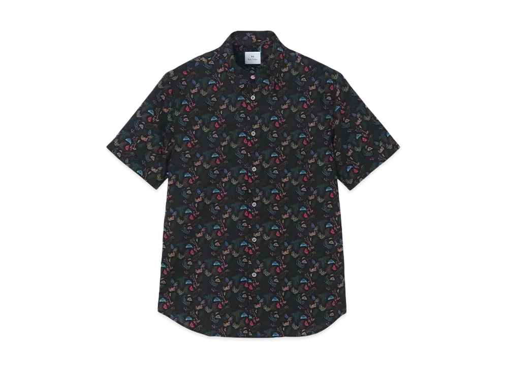 Paul Smith Nettle Short Sleeve Shirt "Black"