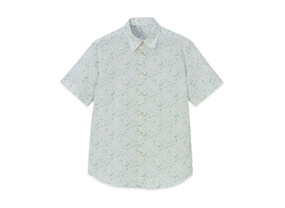 Paul Smith Nettle Short Sleeve Shirt "White"