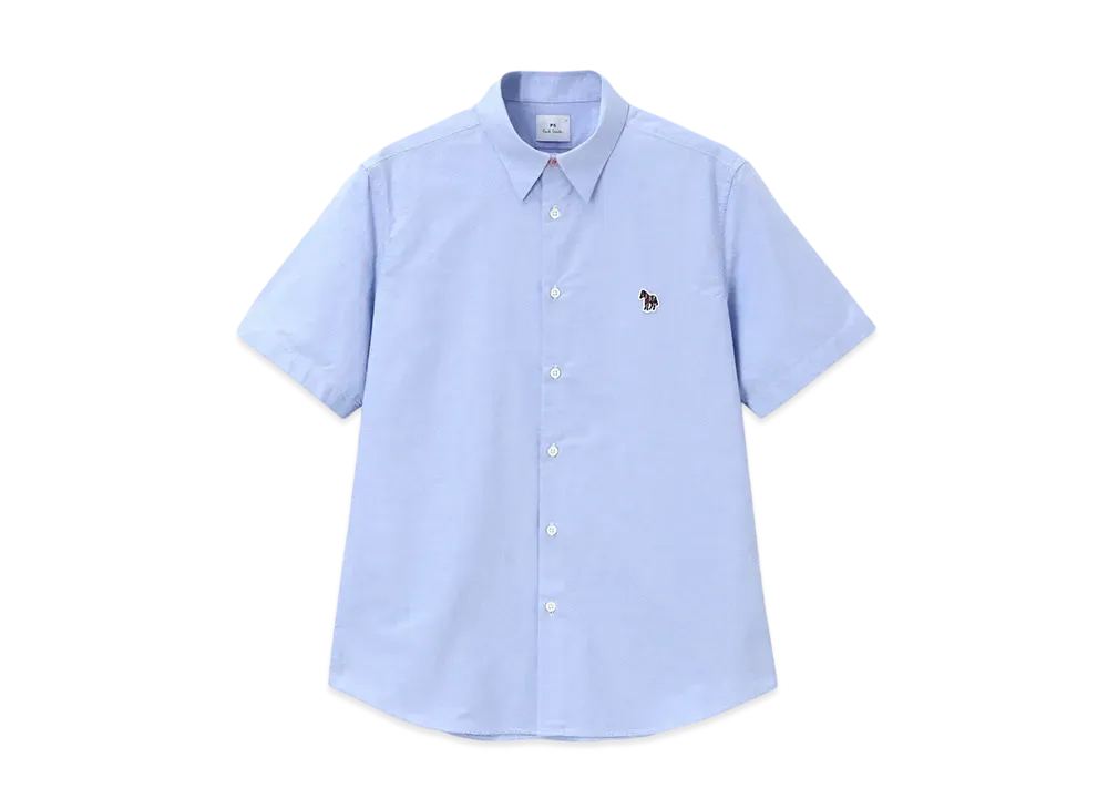 Paul Smith Sports Stripe Zebra One Point Short Sleeve Shirt "SaxBlue"