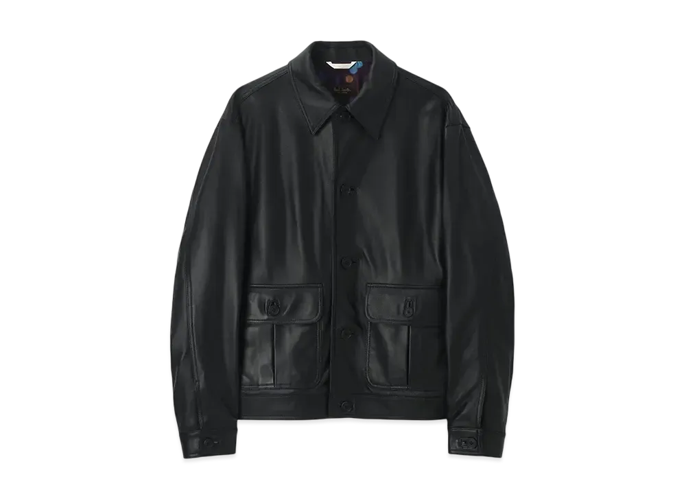 Paul Smith Lambskin Blouson "Black"