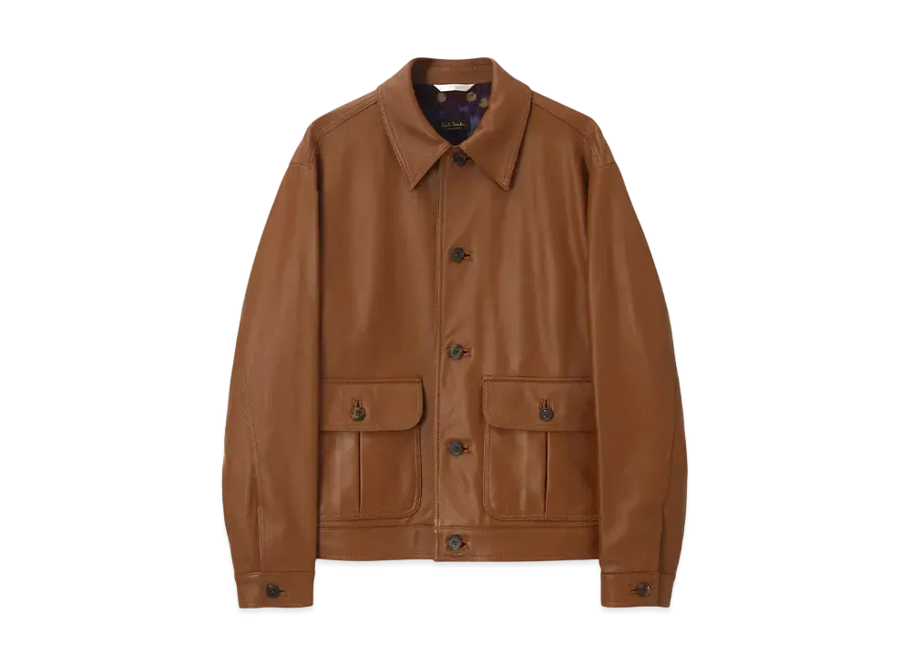 Paul Smith Lambskin Blouson "Camel"