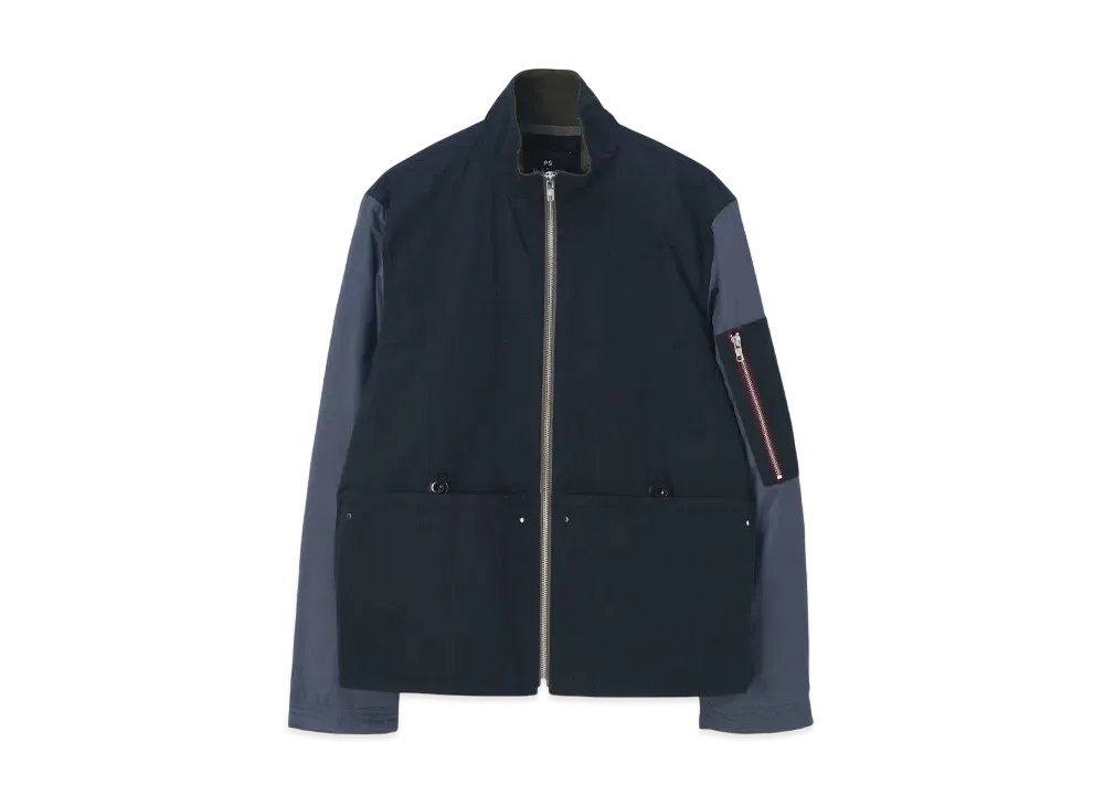 Paul Smith Mix-Up Stand Collar Blouson "Navy"