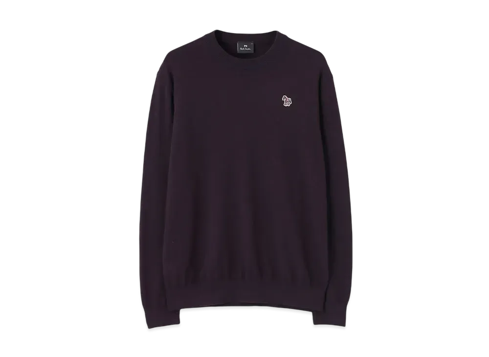 Paul Smith Sports Stripe Zebra Crew Neck Knit "DarkPurple"