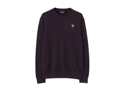 Paul Smith Sports Stripe Zebra Crew Neck Knit "DarkPurple"