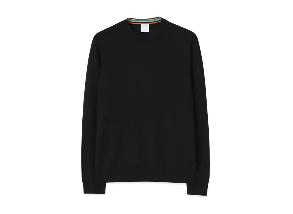 Paul Smith Fine Gauge Crew Neck Knit "Black"