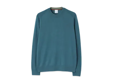 Paul Smith Fine Gauge Crew Neck Knit "BlueGreen"