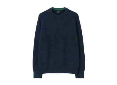 Paul Smith Contrast Color Nep Knit "Navy"