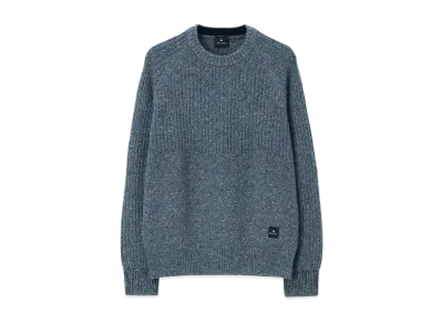 Paul Smith Contrast Color Nep Knit "GrayishBlue"