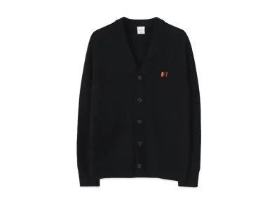 Paul Smith Artist Stripe Point Cardigan "Black"