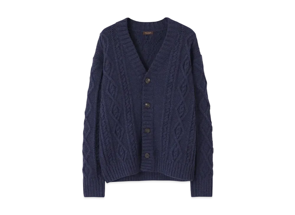 Paul Smith Cable Cardigan Knit "Navy"