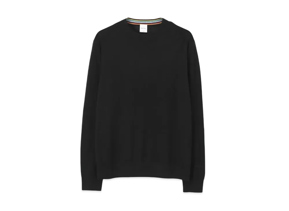 Paul Smith Fine Gauge Crew Neck Knit "Black"