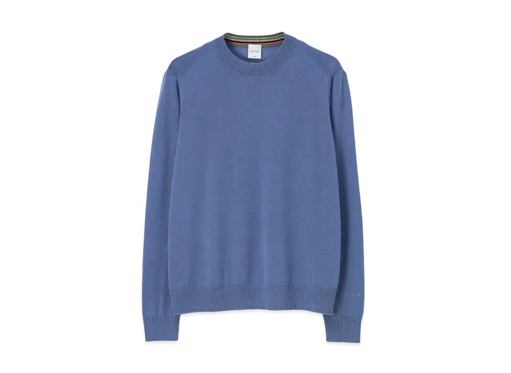 Paul Smith Fine Gauge Crew Neck Knit "Blue"