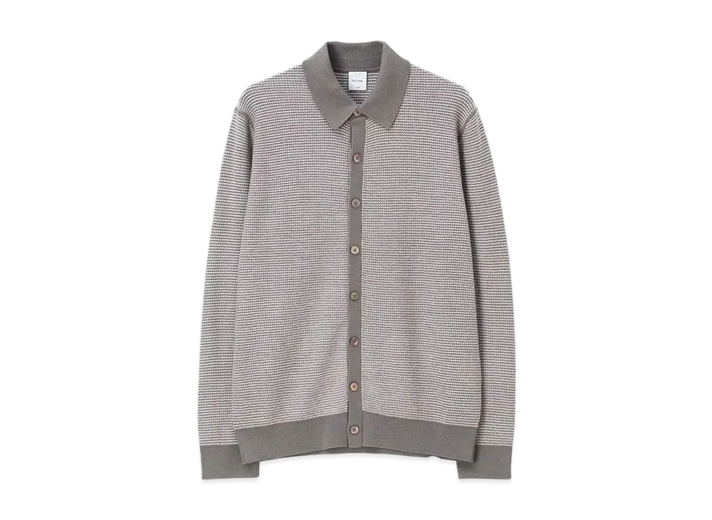 Paul Smith Contrast Jacquard Cardigan "LightBeige"