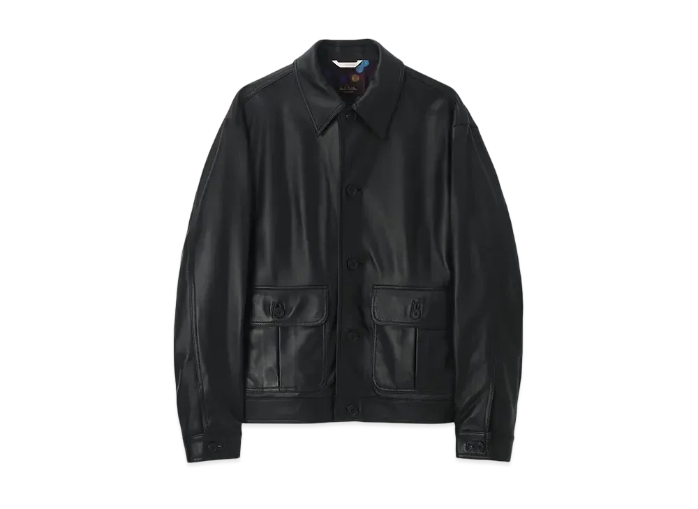 Paul Smith Lambskin Blouson "Black"