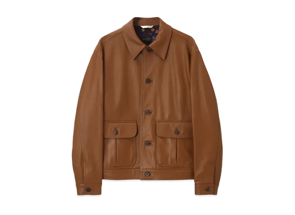 Paul Smith Lambskin Blouson "Camel"