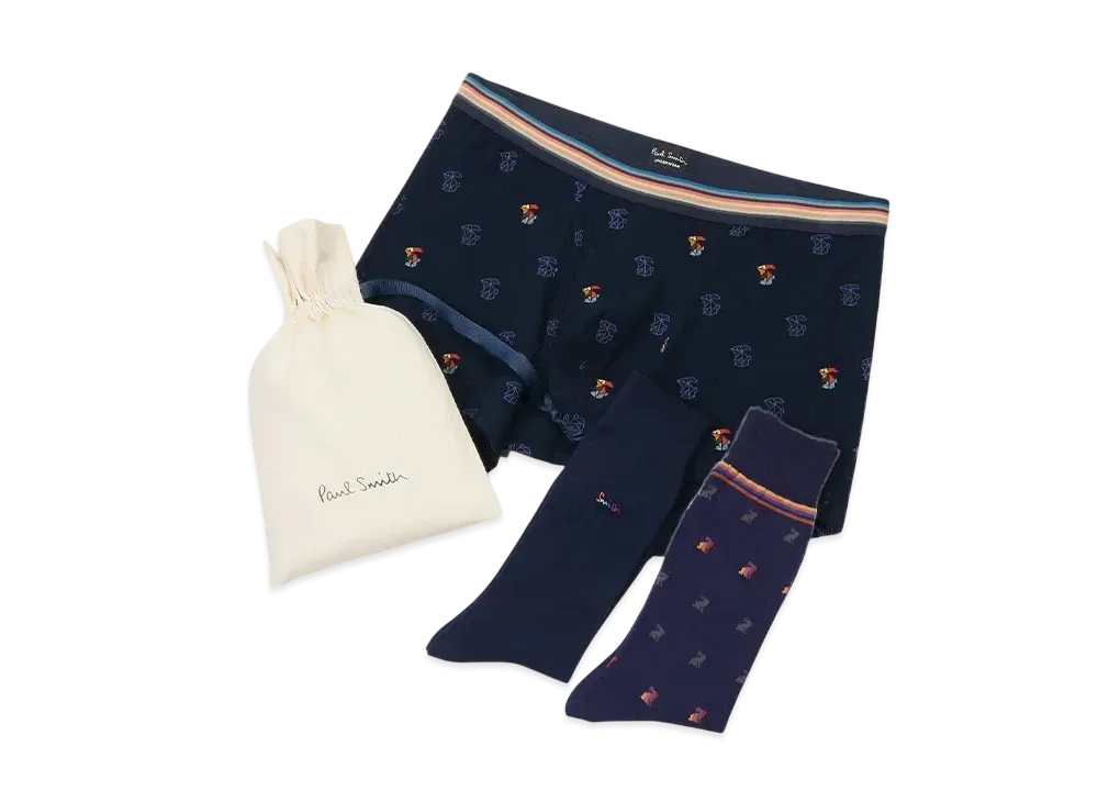 Paul Smith Underwear/Socks Gift Set "Navy"