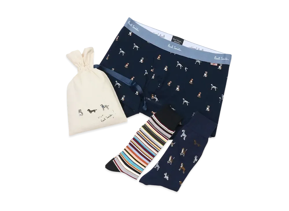 Paul Smith Underwear/Socks Gift Set "Navy"