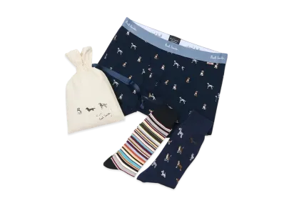 Paul Smith Underwear/Socks Gift Set "Navy"