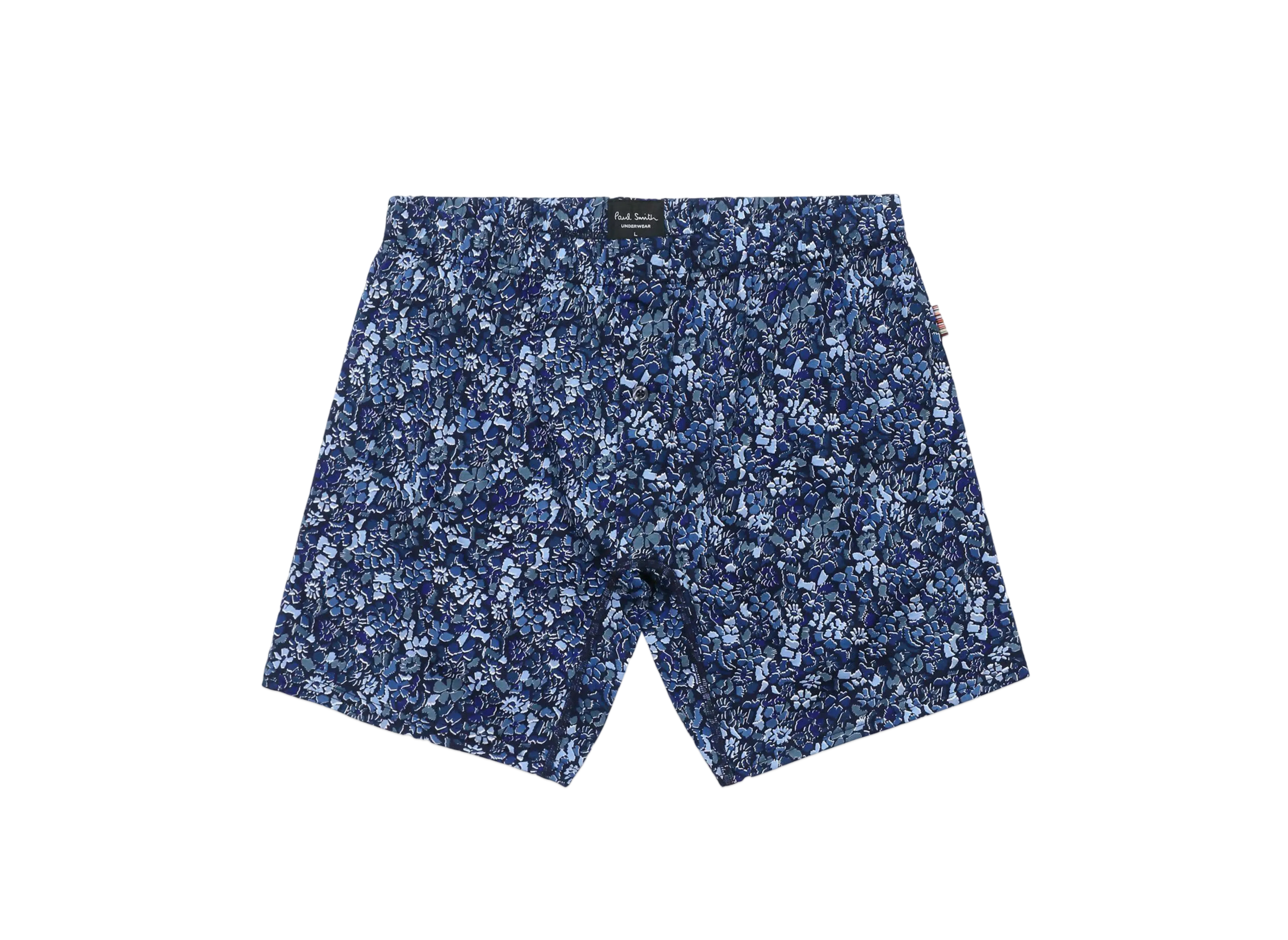 Paul Smith Pencil Floral Knit Trunks "Navy"