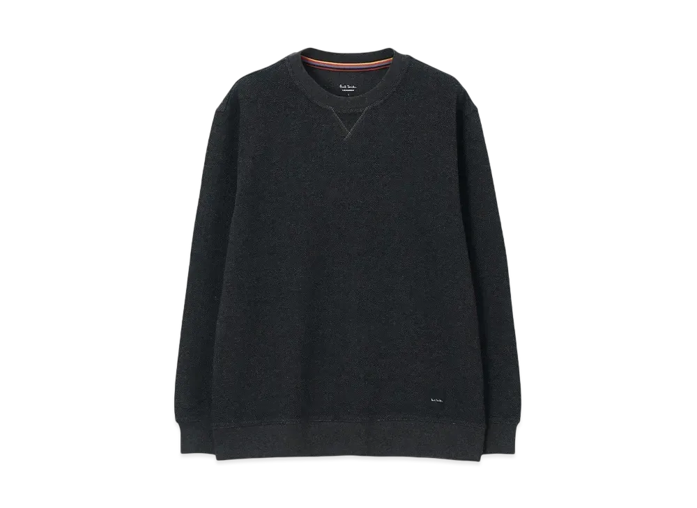 Paul Smith Herringbone-Jacquard Long-Sleeve Tee "Black"