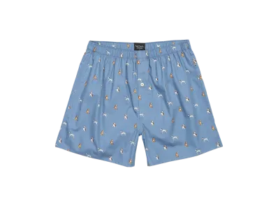 Paul Smith New Dogs Trunks "SaxBlue"