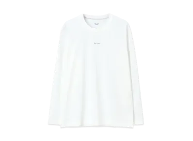 Paul Smith Logo Long Sleeve Crew Neck Tee "White"
