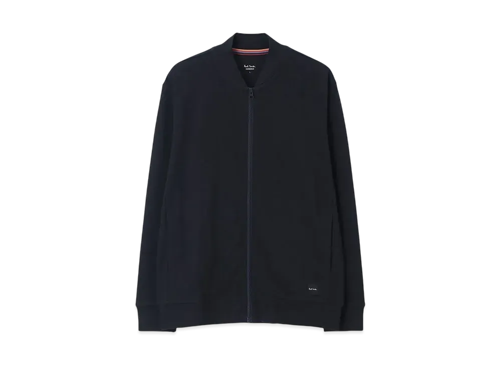 Paul Smith Stretch Smooth Zip-Up Blouson "Navy"