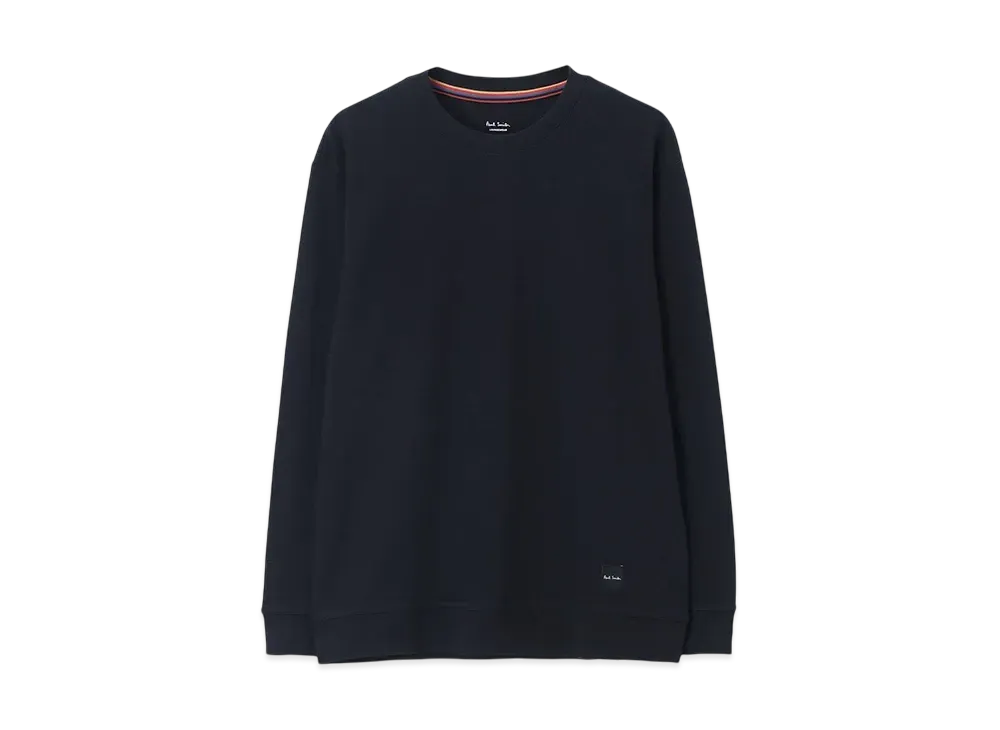 Paul Smith Stretch Smooth Long Sleeve Tee "Navy"