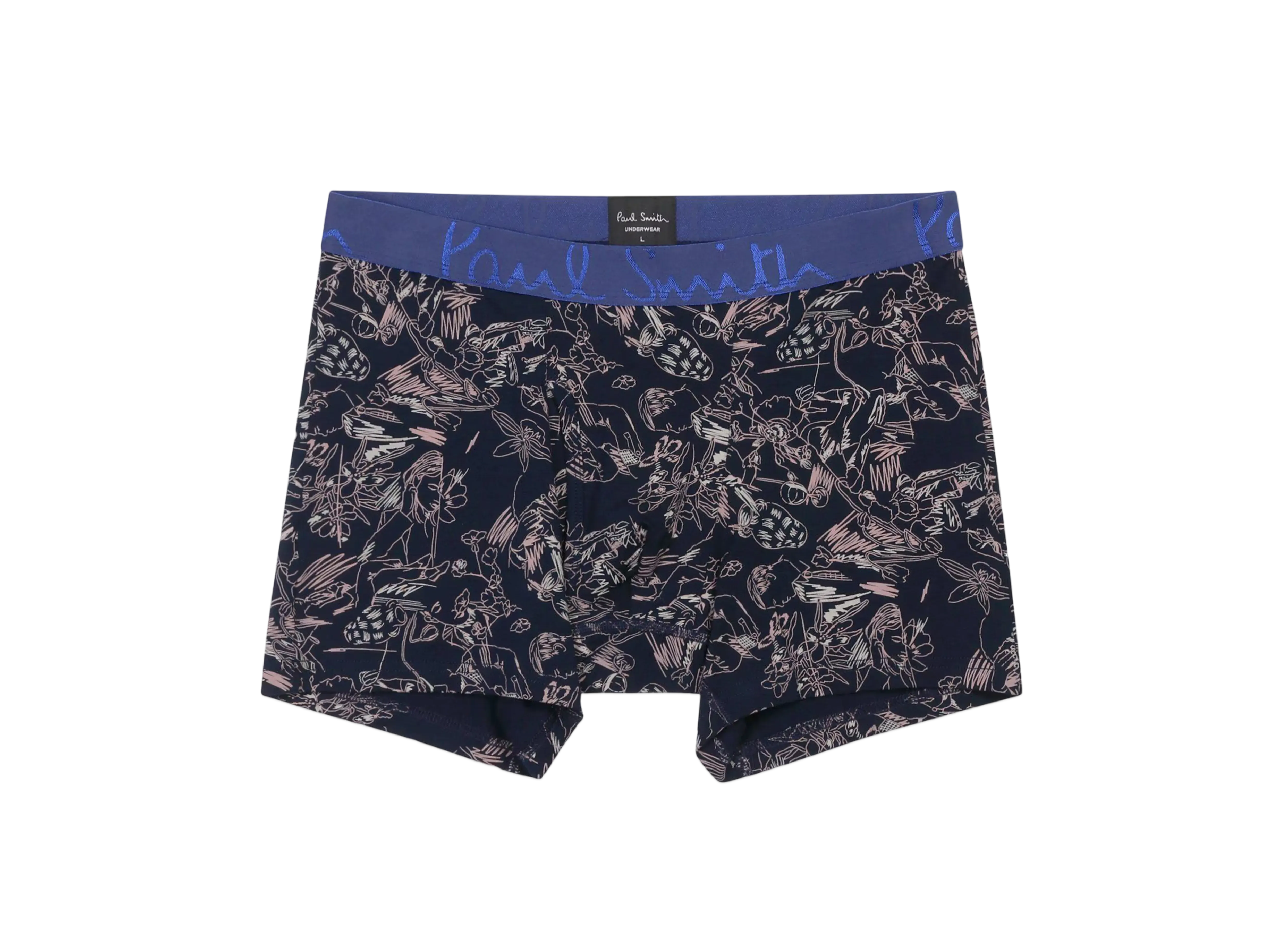 Paul Smith Sketchbook Pages Boxer Shorts "Navy"