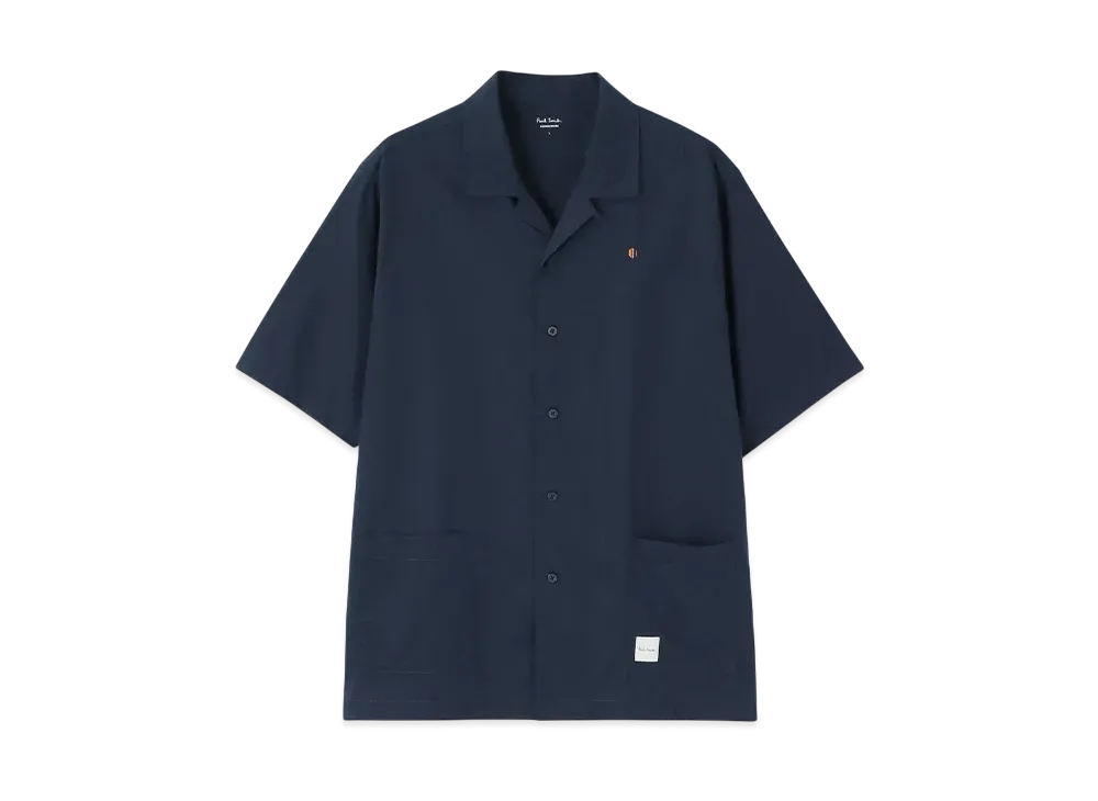 Paul Smith Traveler Open Collar Shirt "Navy"