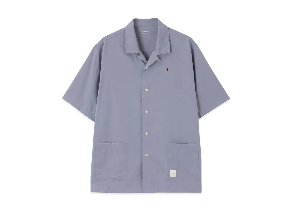 Paul Smith Traveler Open Collar Shirt "Blue"