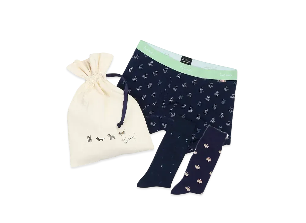 Paul Smith Underwear/Socks Gift Set "Navy"