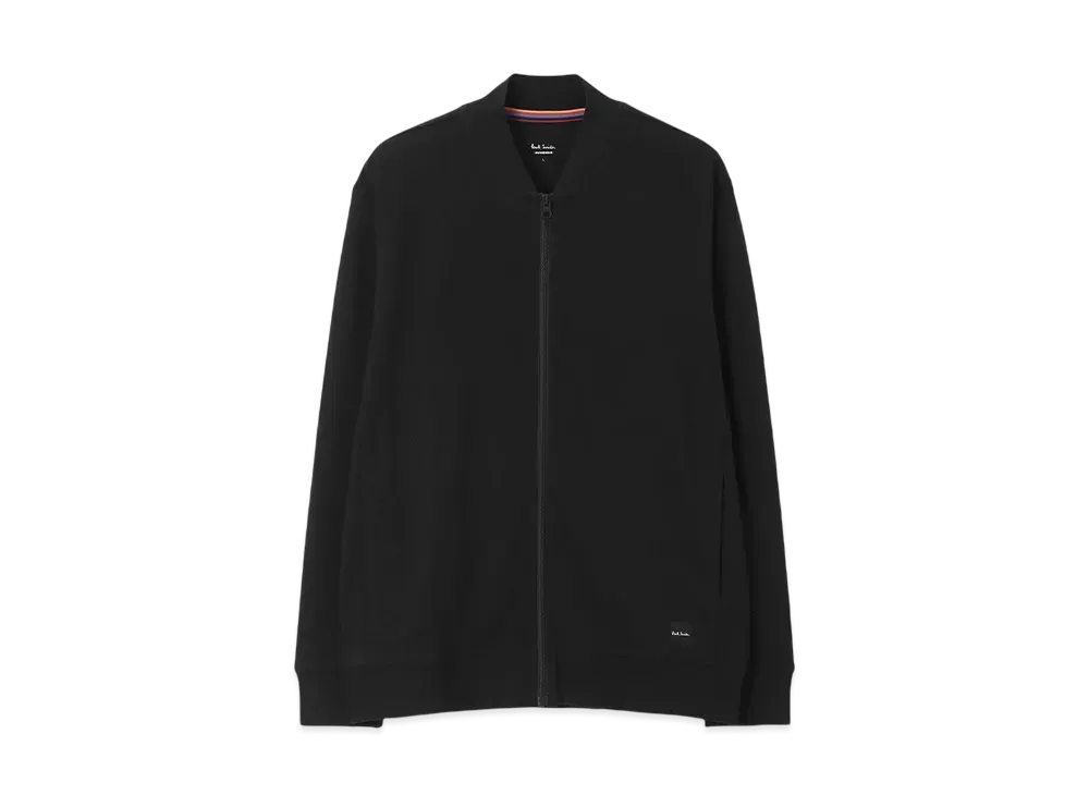 Paul Smith Stretch Smooth Zip-Up Blouson "Black"