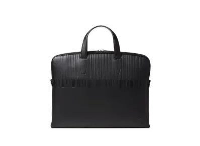 Paul Smith Signature Stripe Embossed Business Bag "DarkBrown"