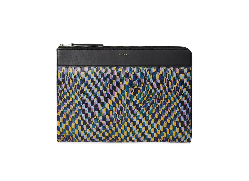 Paul Smith Abstract Checkerboard Document Case "OthersE"