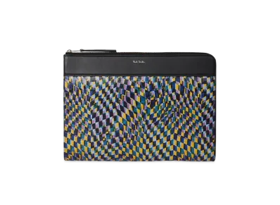 Paul Smith Abstract Checkerboard Document Case "OthersE"