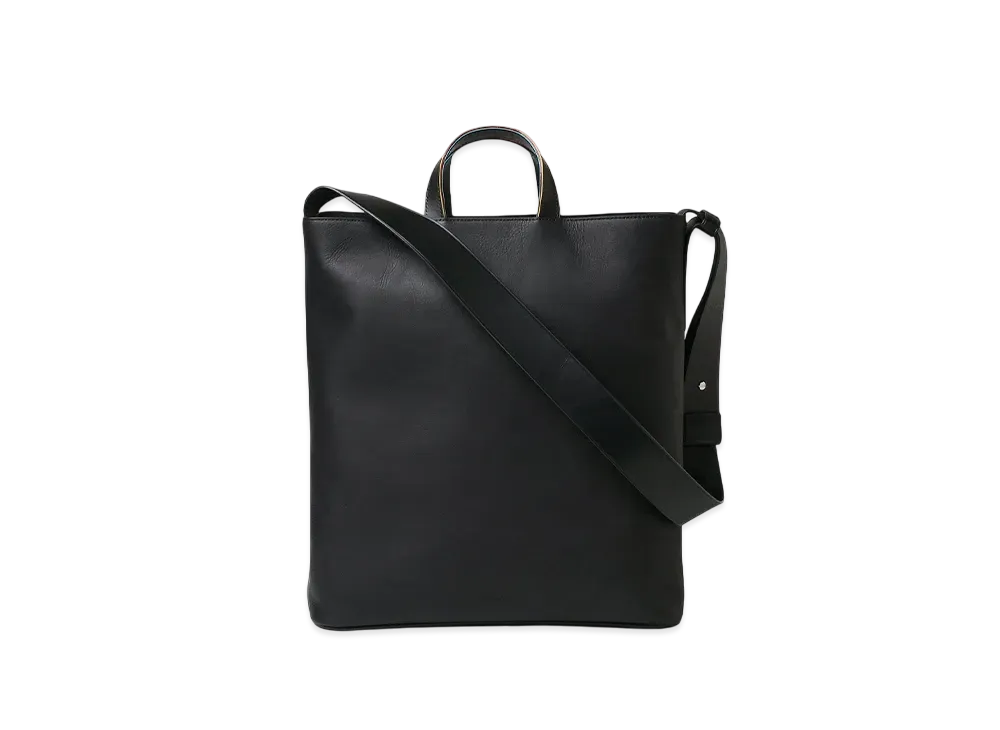 Paul Smith Striped Colored Edge Tote Bag "Black"
