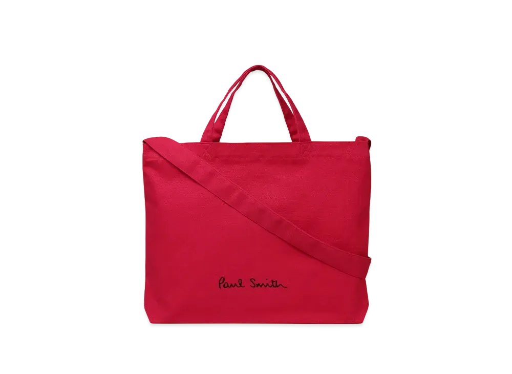 Paul Smith Logo Pop Color Tote Bag "Red"