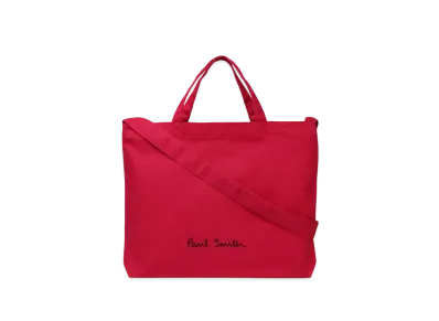 Paul Smith Logo Pop Color Tote Bag "Red"