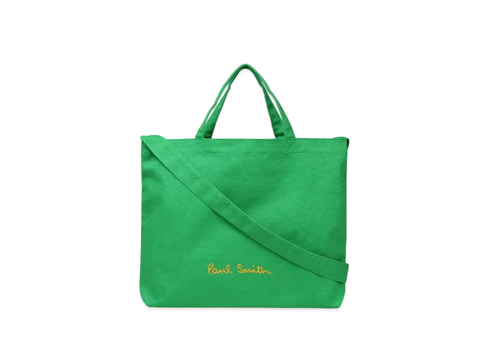 Paul Smith Logo Pop Color Tote Bag "Green"