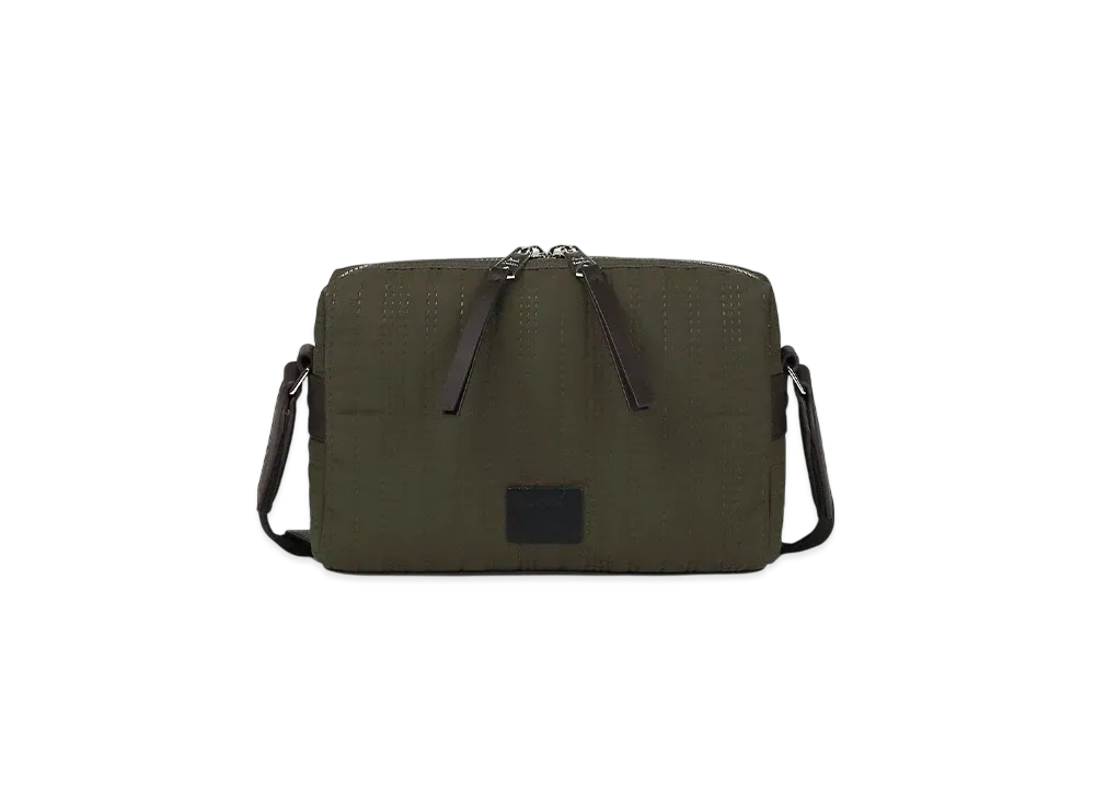 Paul Smith Quilted Shadow Stripe Shoulder Bag "Kahki"