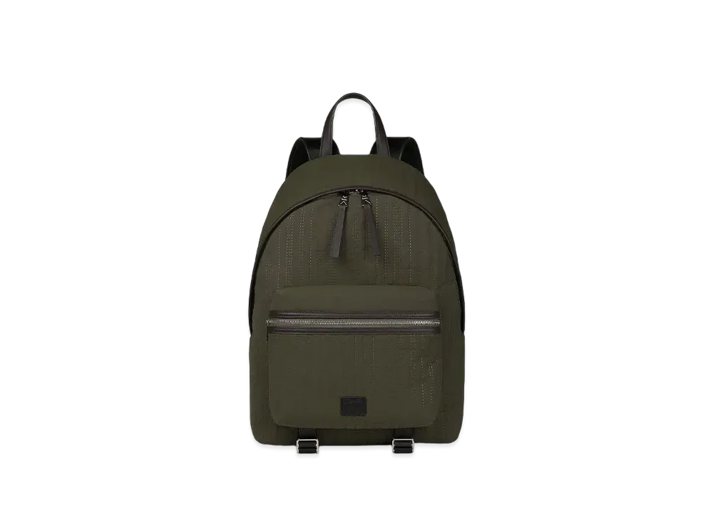 Paul Smith Quilted Shadow Stripe Backpack "Kahki"