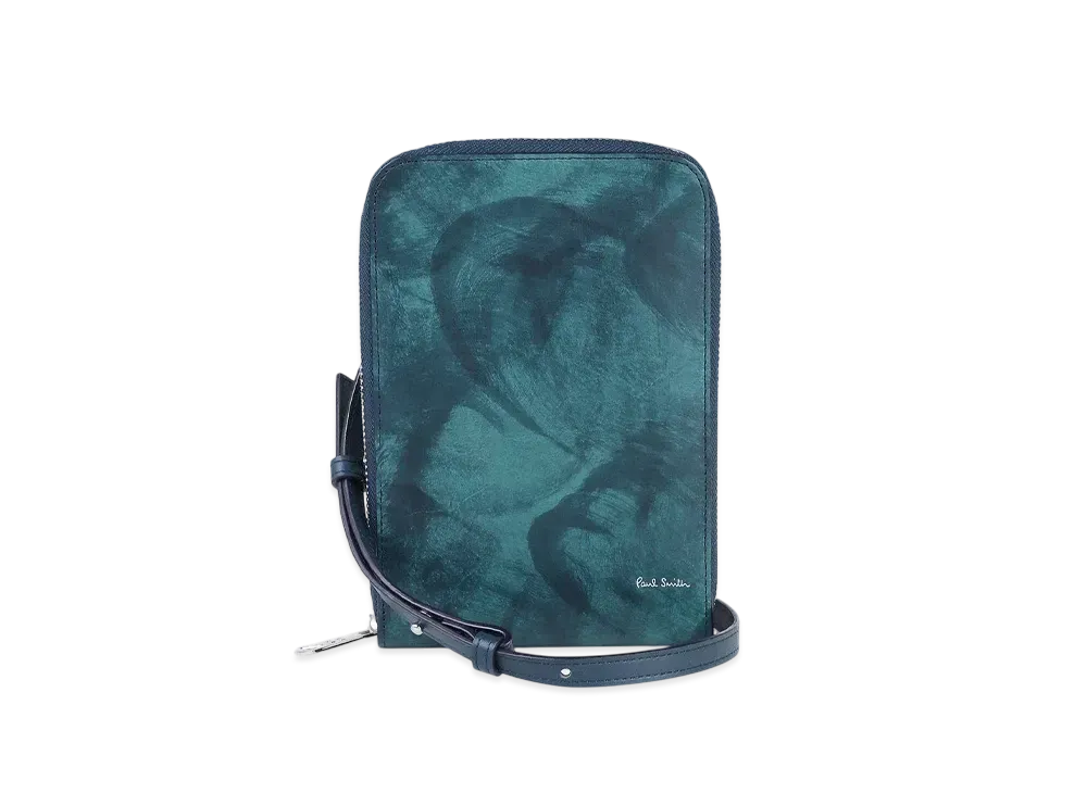Paul Smith Marble Leather Phone Pochette "BlueGreen"