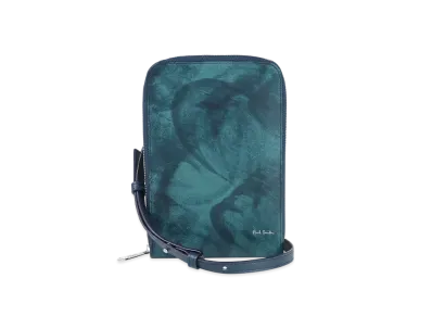 Paul Smith Marble Leather Phone Pochette "BlueGreen"