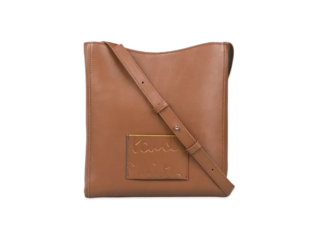 Paul Smith Branded Color Edge Shoulder Bag "Brown"