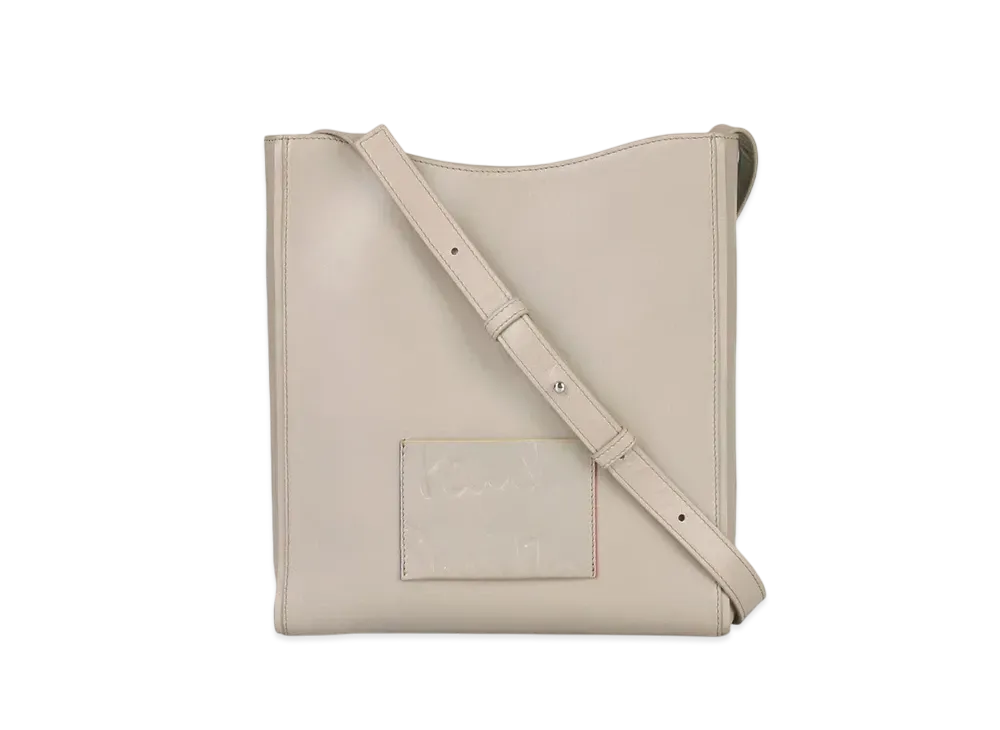 Paul Smith Branded Color Edge Shoulder Bag "LightBeige"