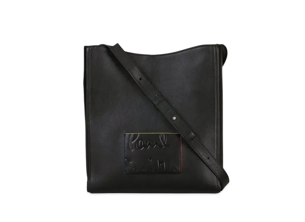 Paul Smith Branded Color Edge Shoulder Bag "Black"