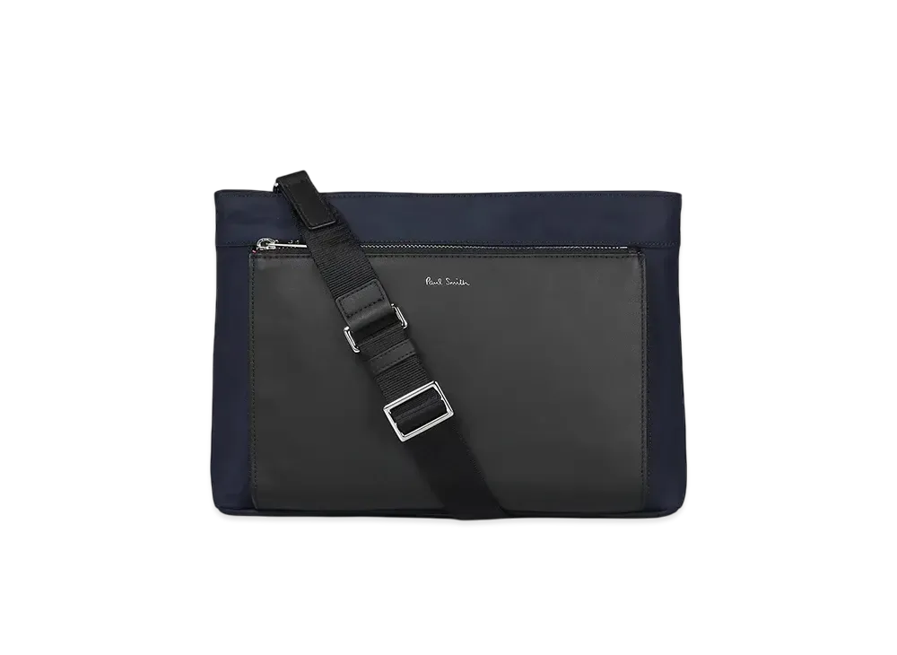 Paul Smith Nylon Bright Stripe Trim 2Way Shoulder Bag "Navy"