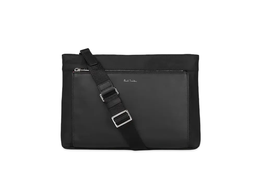 Paul Smith Nylon Bright Stripe Trim 2Way Shoulder Bag "Black"