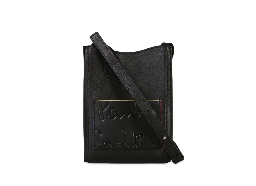Paul Smith Branded Color Edge Crossbody Bag "Black"